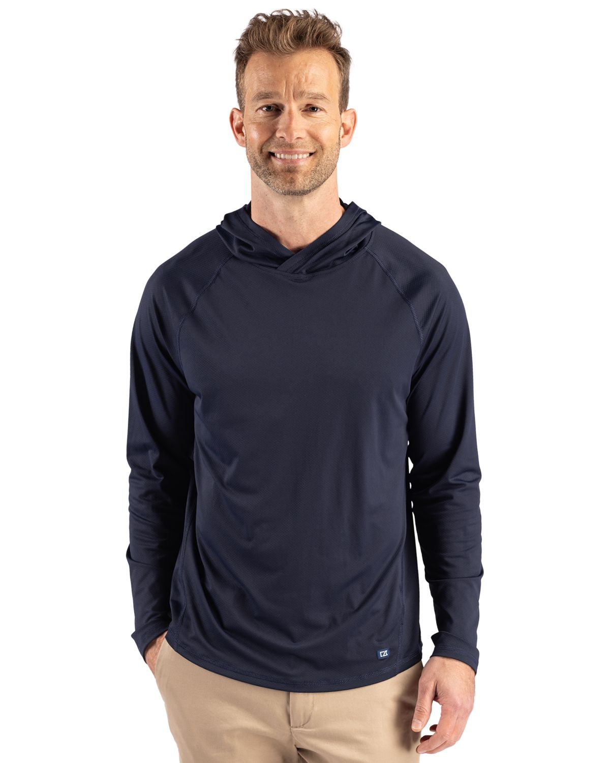 Cutter & Buck Prospect Recycled Featherlight Stretch Mens Big & Tall Hooded Pullover - BCK01363