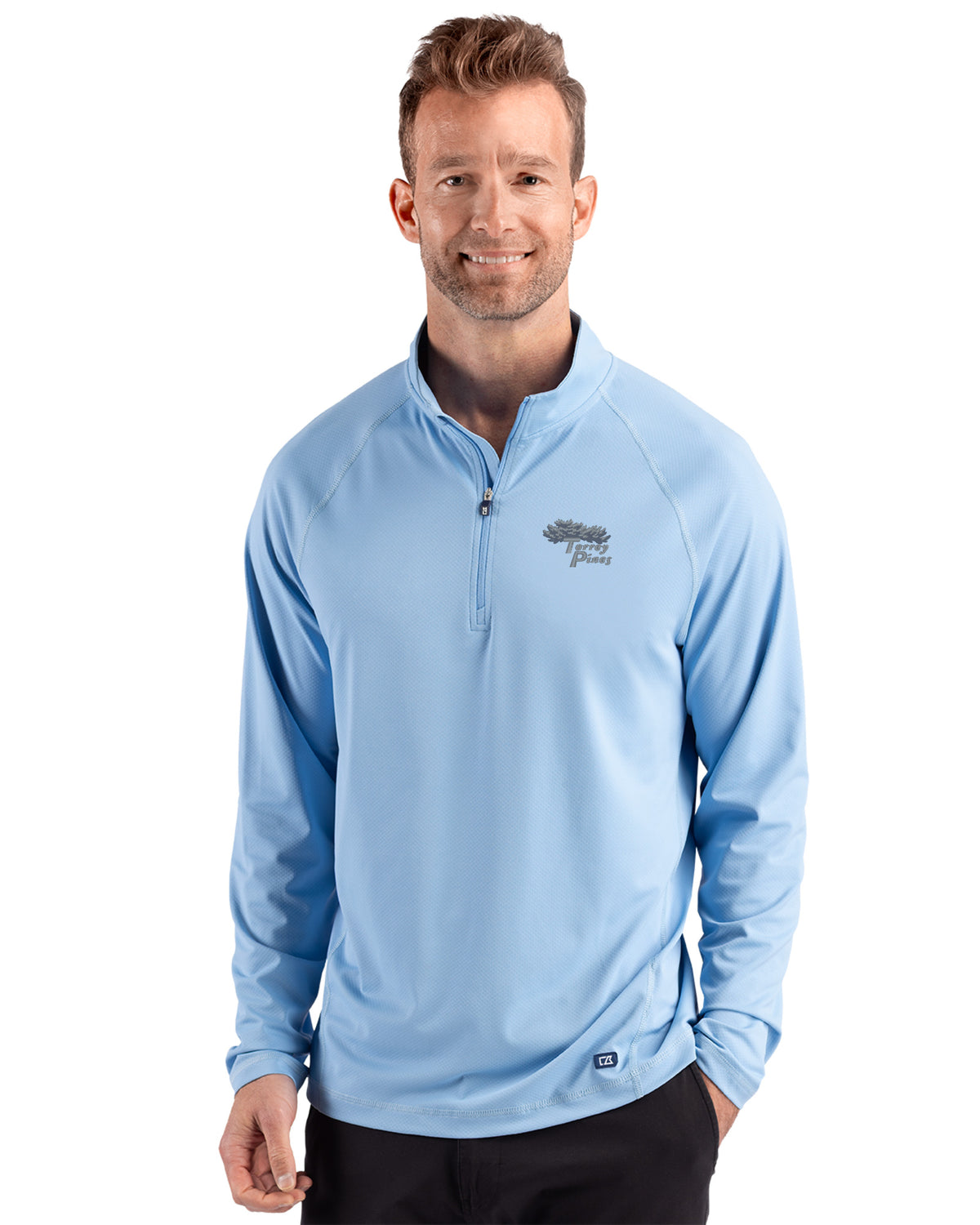 Torrey Pines Cutter & Buck Prospect Recycled Featherlight Stretch Mens Quarter Zip - MCK01364-35492