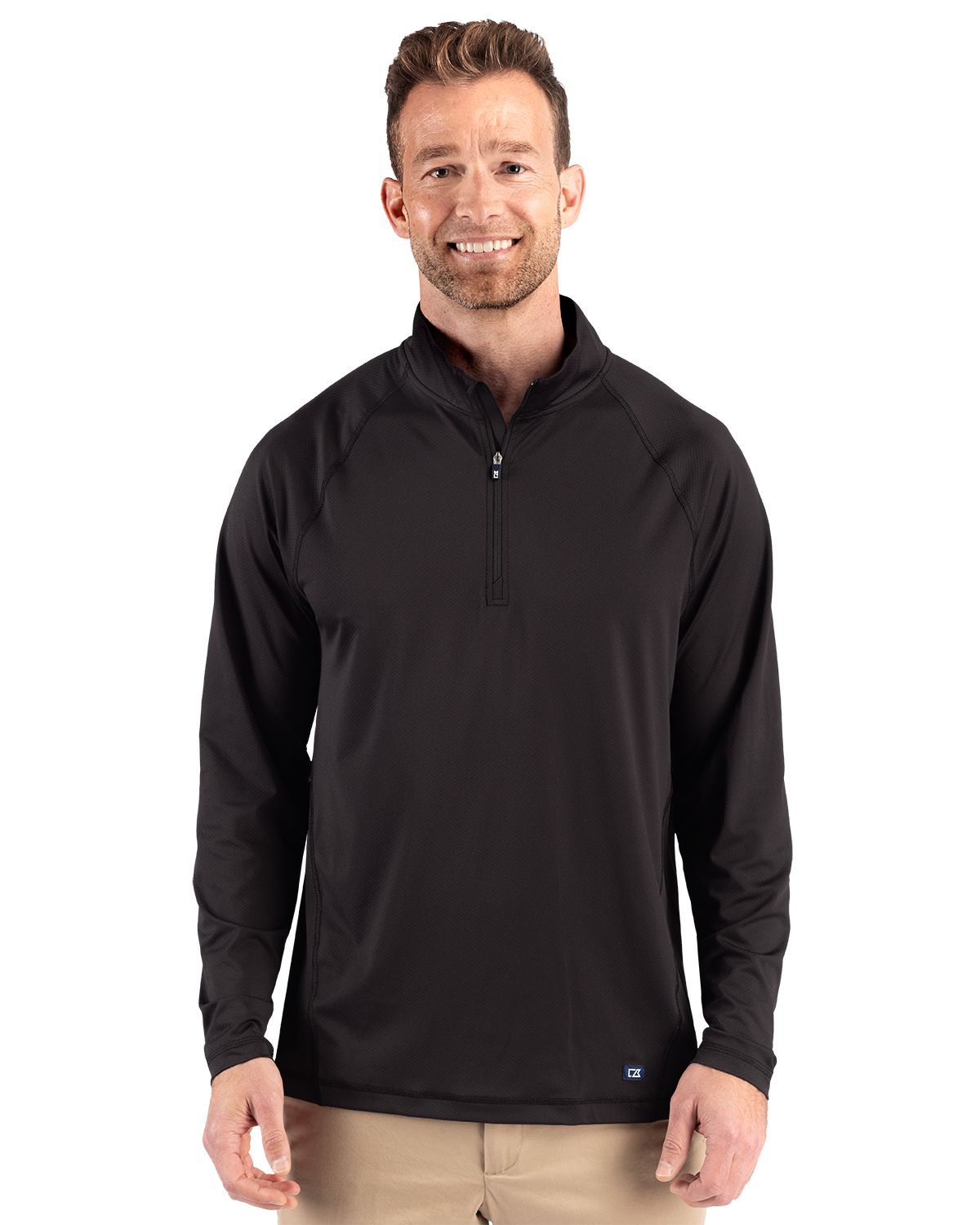 Cutter & Buck Prospect Recycled Featherlight Stretch Mens Big & Tall Quarter Zip - BCK01364
