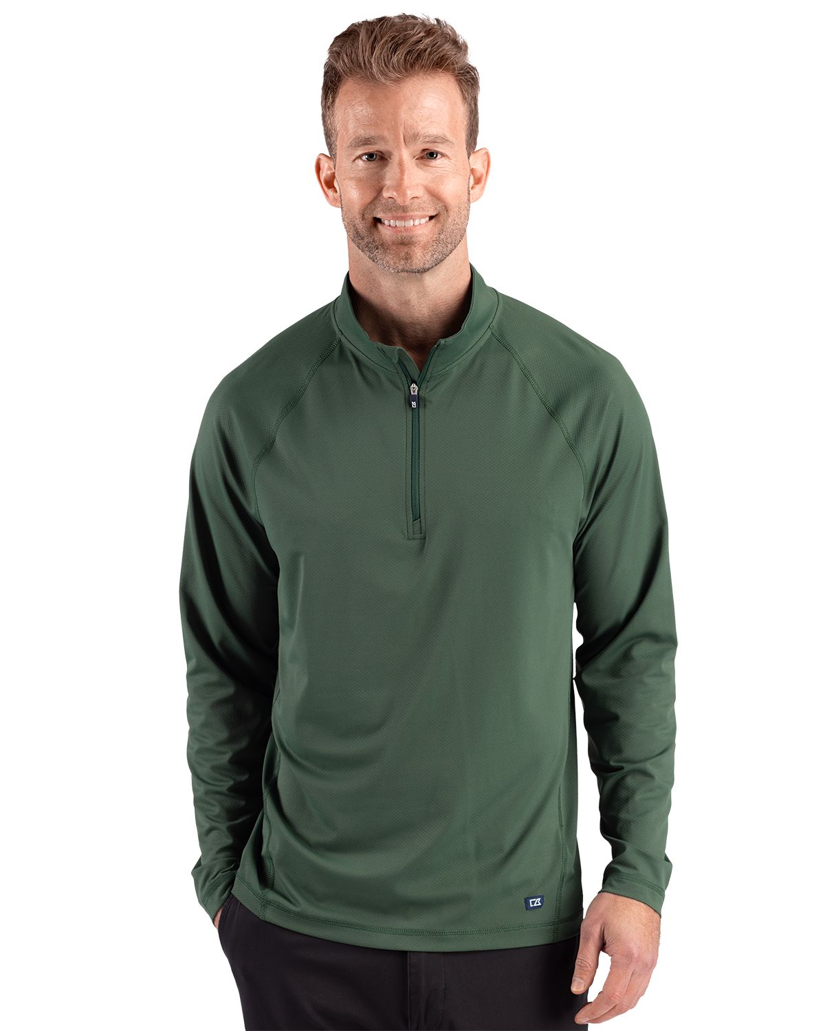 Cutter & Buck Prospect Recycled Featherlight Stretch Mens Quarter Zip - MCK01364