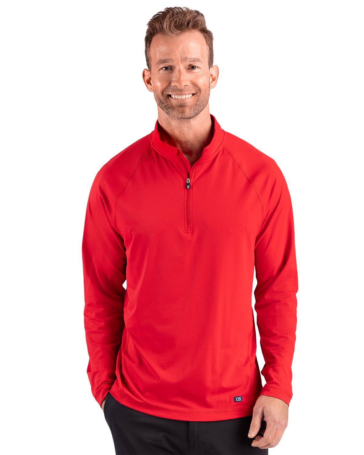 Cutter & Buck Prospect Recycled Featherlight Stretch Mens Quarter Zip - MCK01364