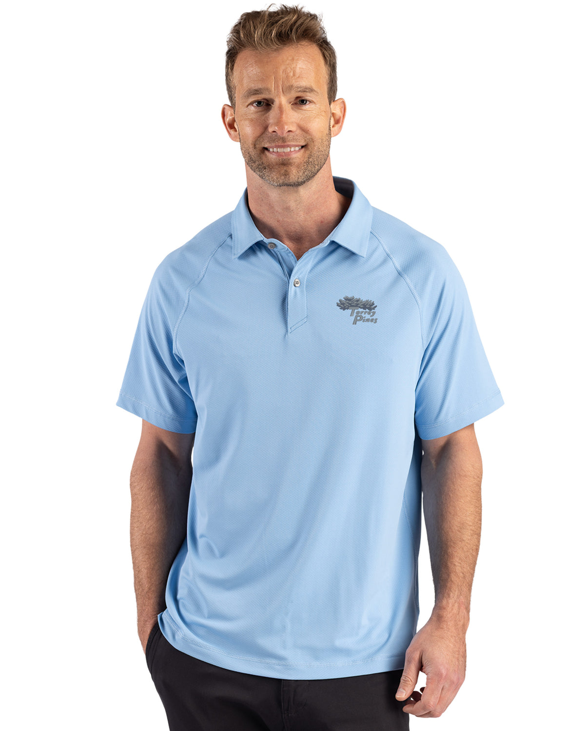 Torrey Pines Cutter & Buck Prospect Recycled Featherlight Stretch Mens Sport Polo - MCK01367-35492