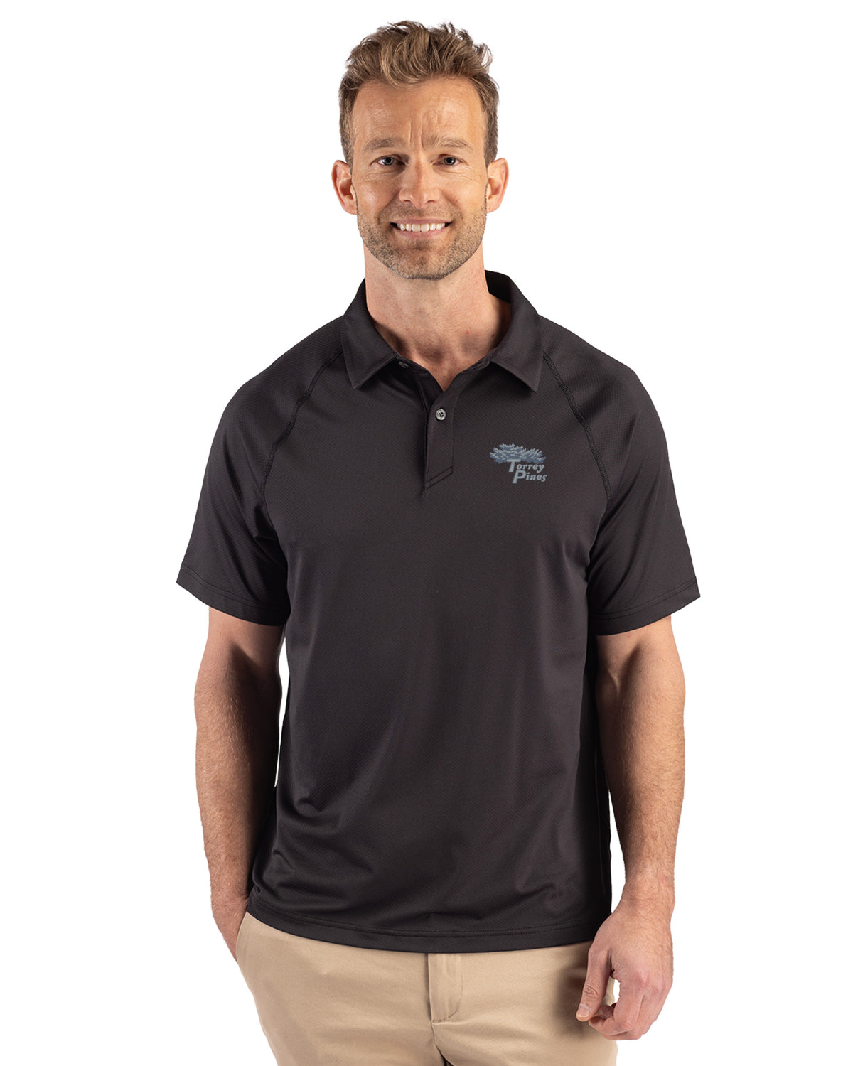 Torrey Pines Cutter & Buck Prospect Recycled Featherlight Stretch Mens Sport Polo - MCK01367-35492