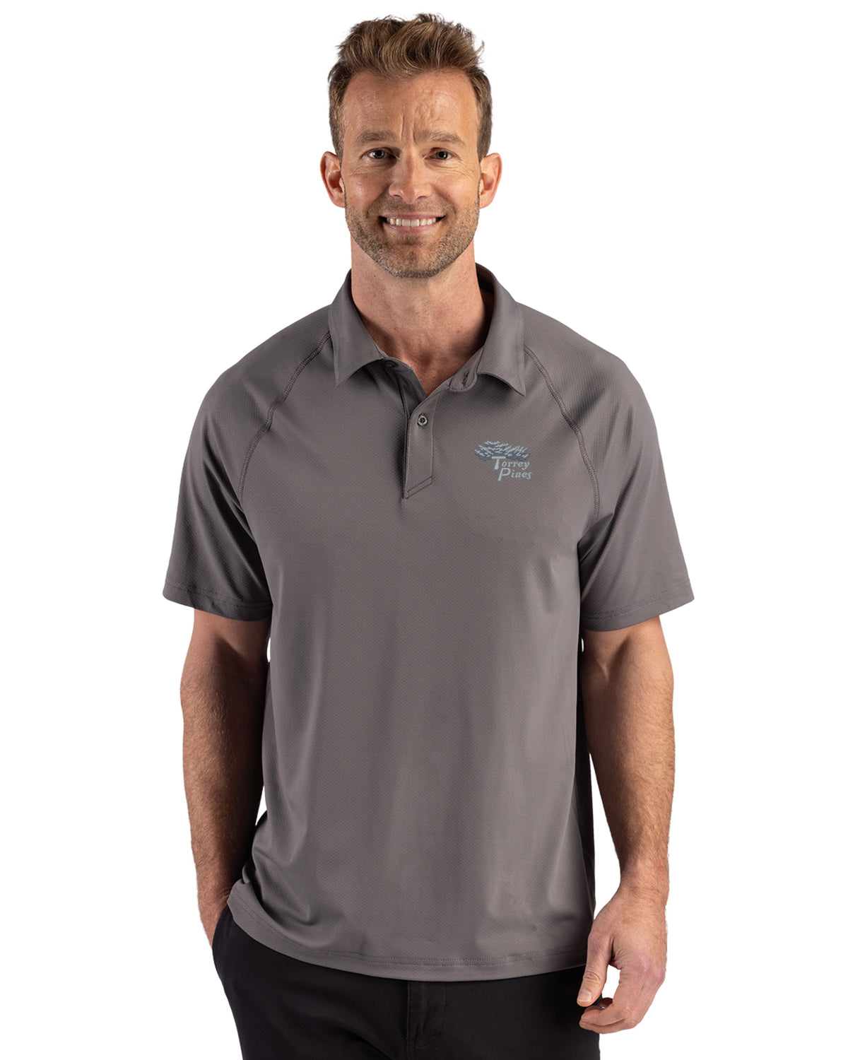Torrey Pines Cutter & Buck Prospect Recycled Featherlight Stretch Mens Big & Tall Sport Polo - BCK01367-35492