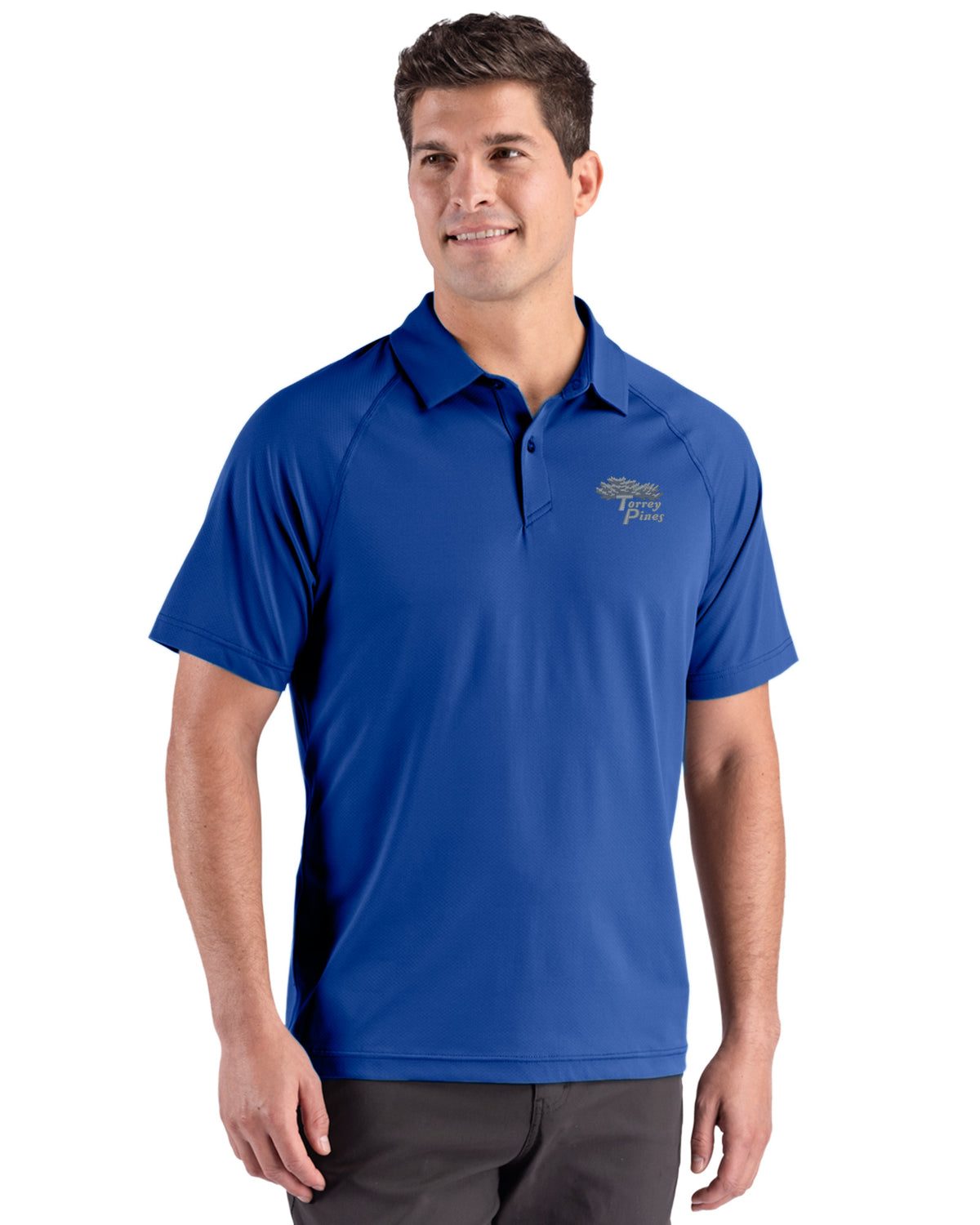 Torrey Pines Cutter & Buck Prospect Recycled Featherlight Stretch Mens Sport Polo - MCK01367-35492