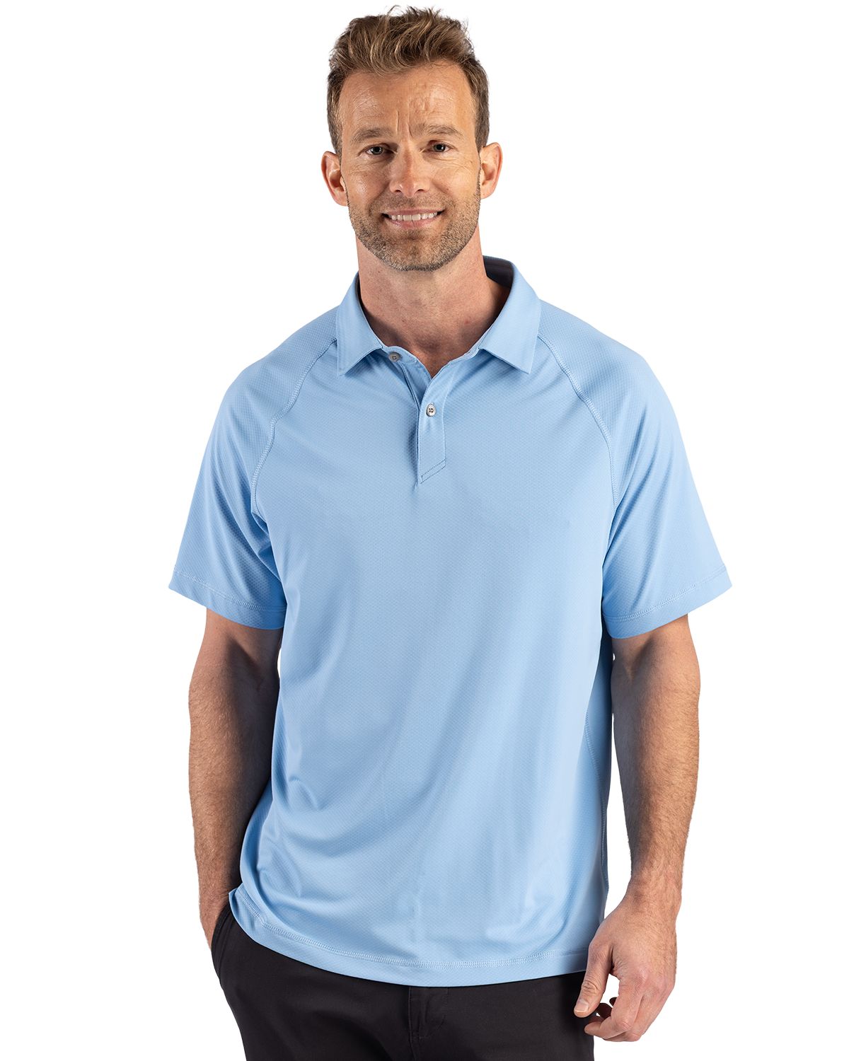 Cutter & Buck Prospect Recycled Featherlight Stretch Mens Sport Polo - MCK01367