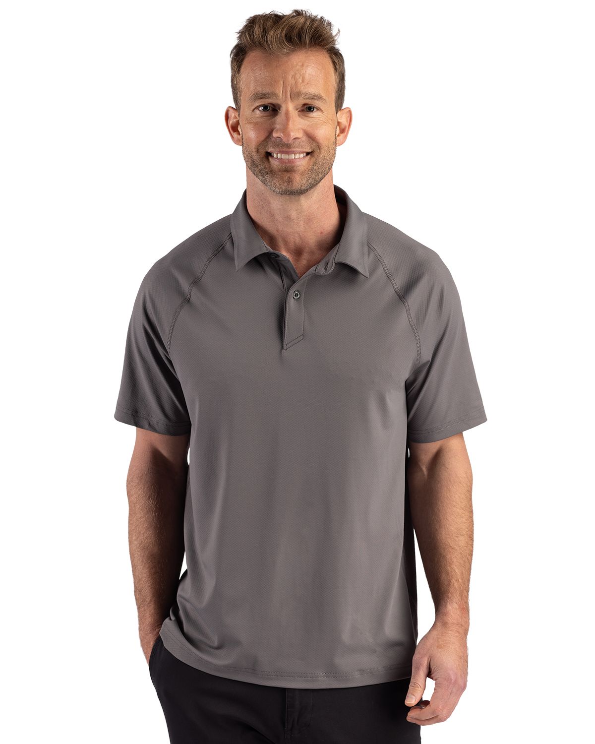 Cutter & Buck Prospect Recycled Featherlight Stretch Mens Sport Polo - MCK01367