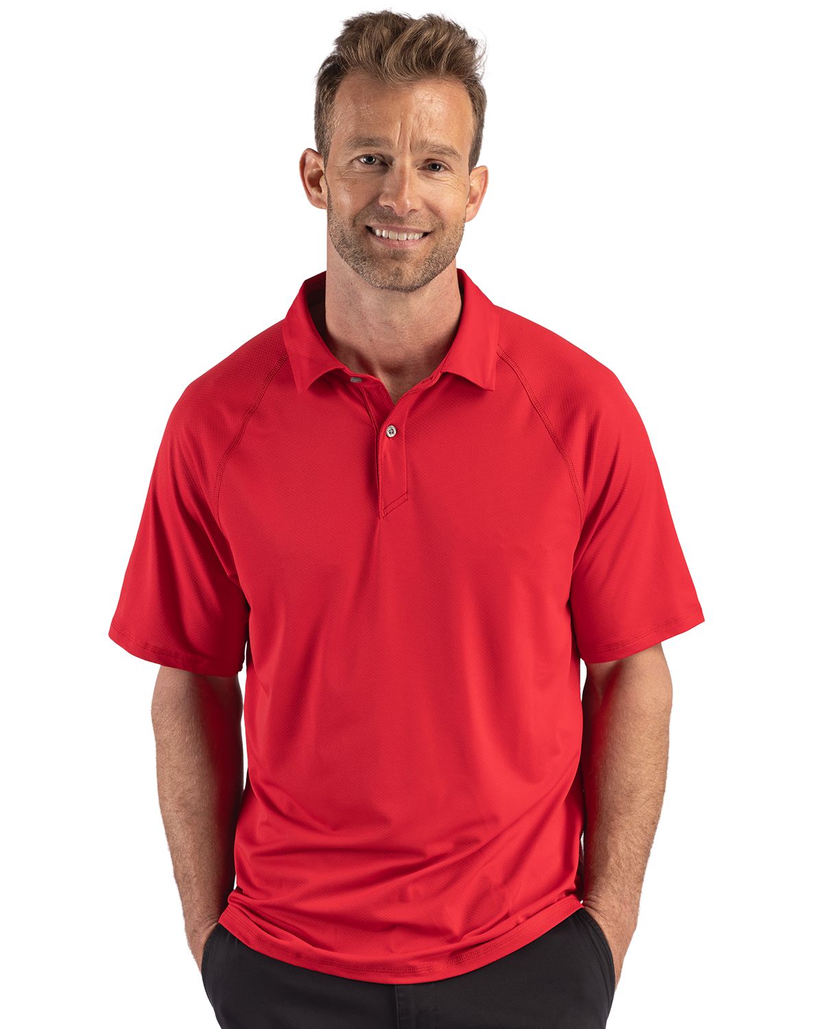 Cutter & Buck Prospect Recycled Featherlight Stretch Mens Sport Polo - MCK01367