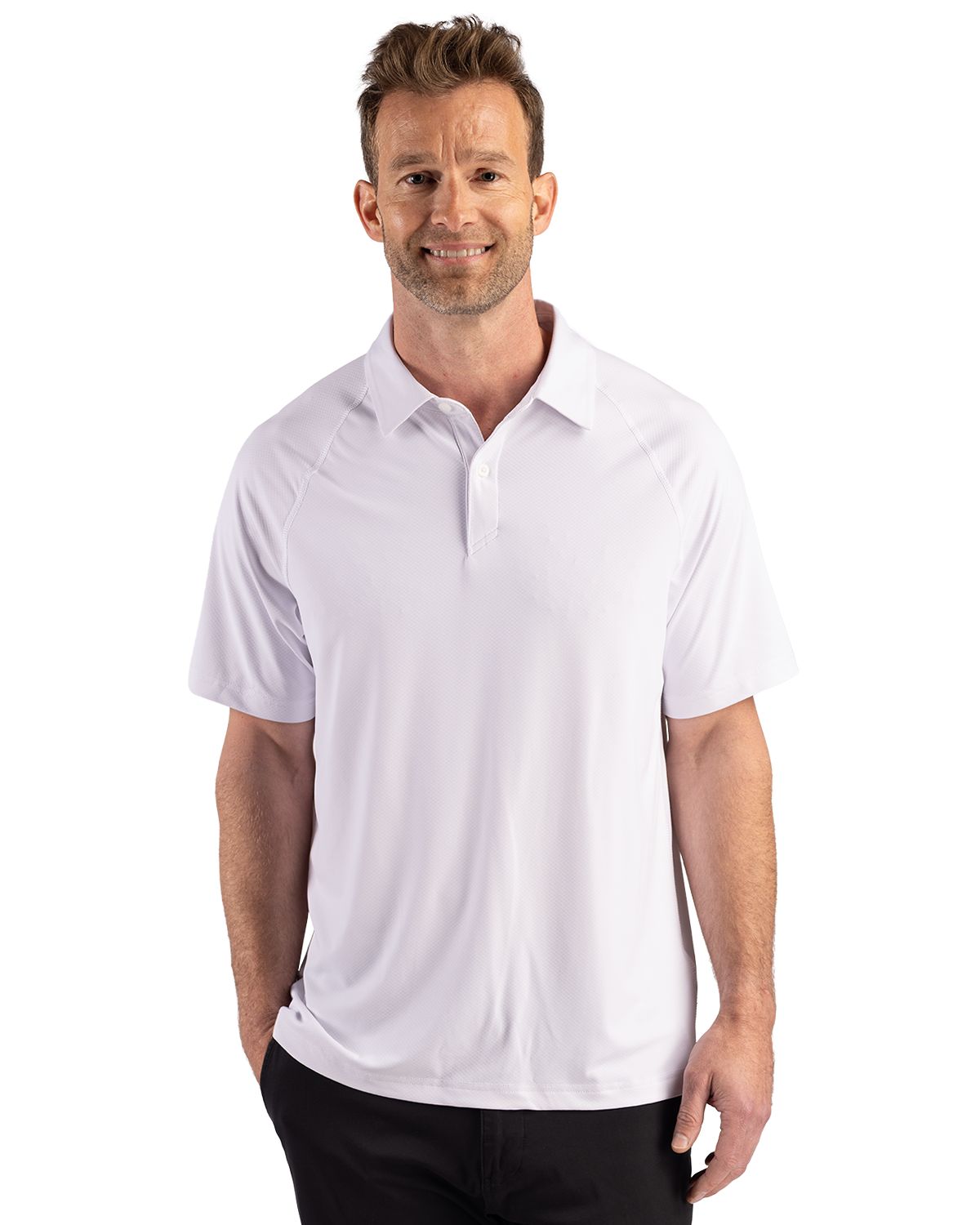 Cutter & Buck Prospect Recycled Featherlight Stretch Mens Sport Polo - MCK01367