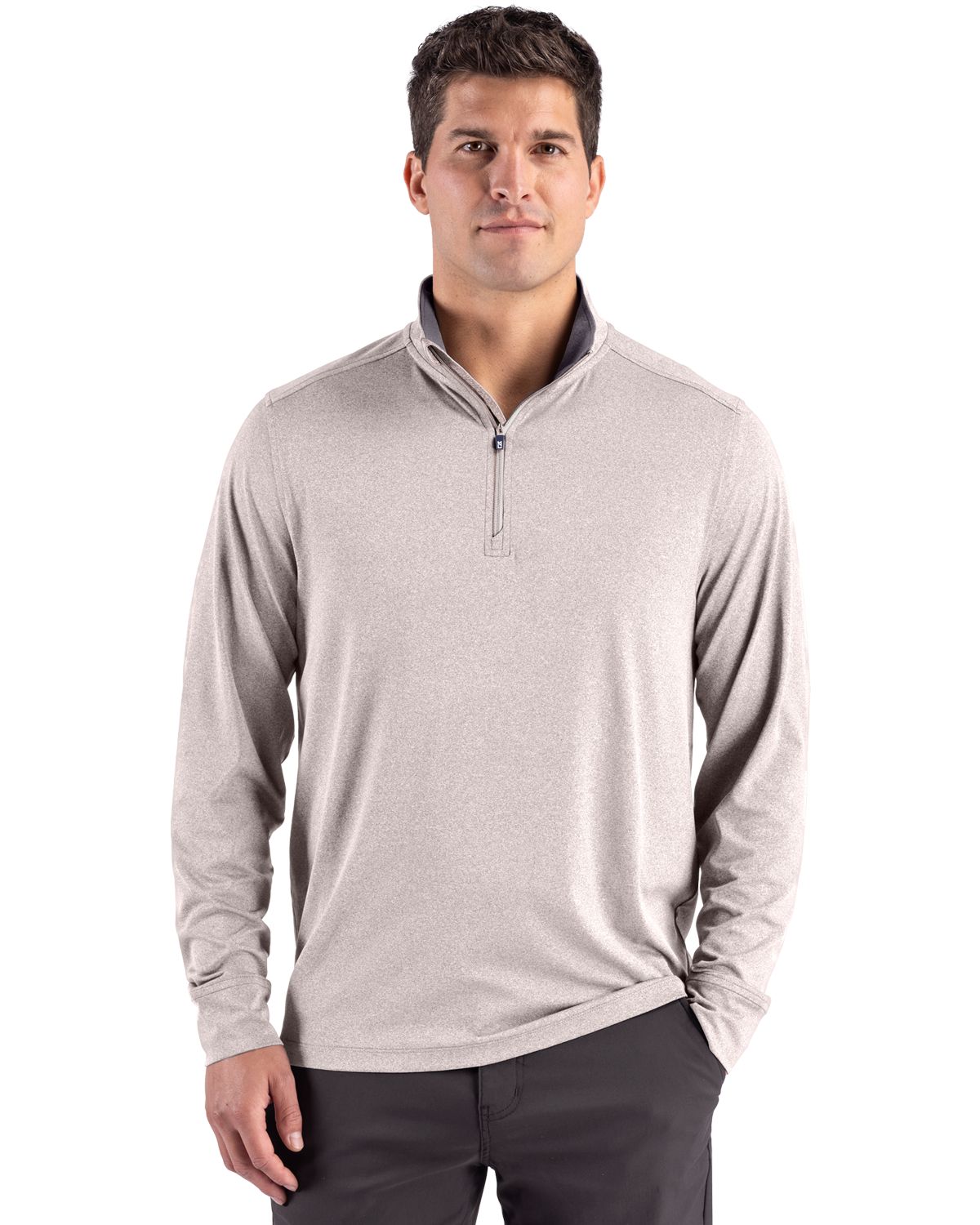 Cutter & Buck Forge Recycled Four-Way Stretch Mens Big & Tall Quarter Zip Pullover - BCK01373