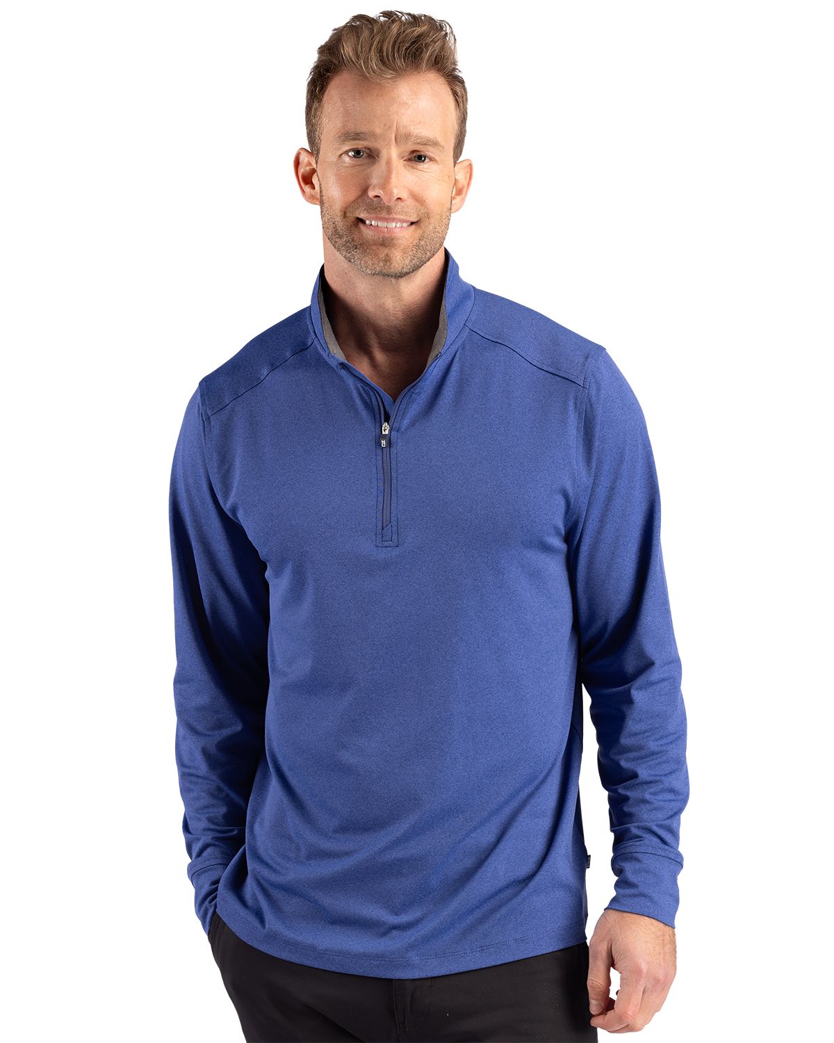 Cutter & Buck Forge Recycled Four-Way Stretch Mens Quarter Zip Pullover - MCK01373
