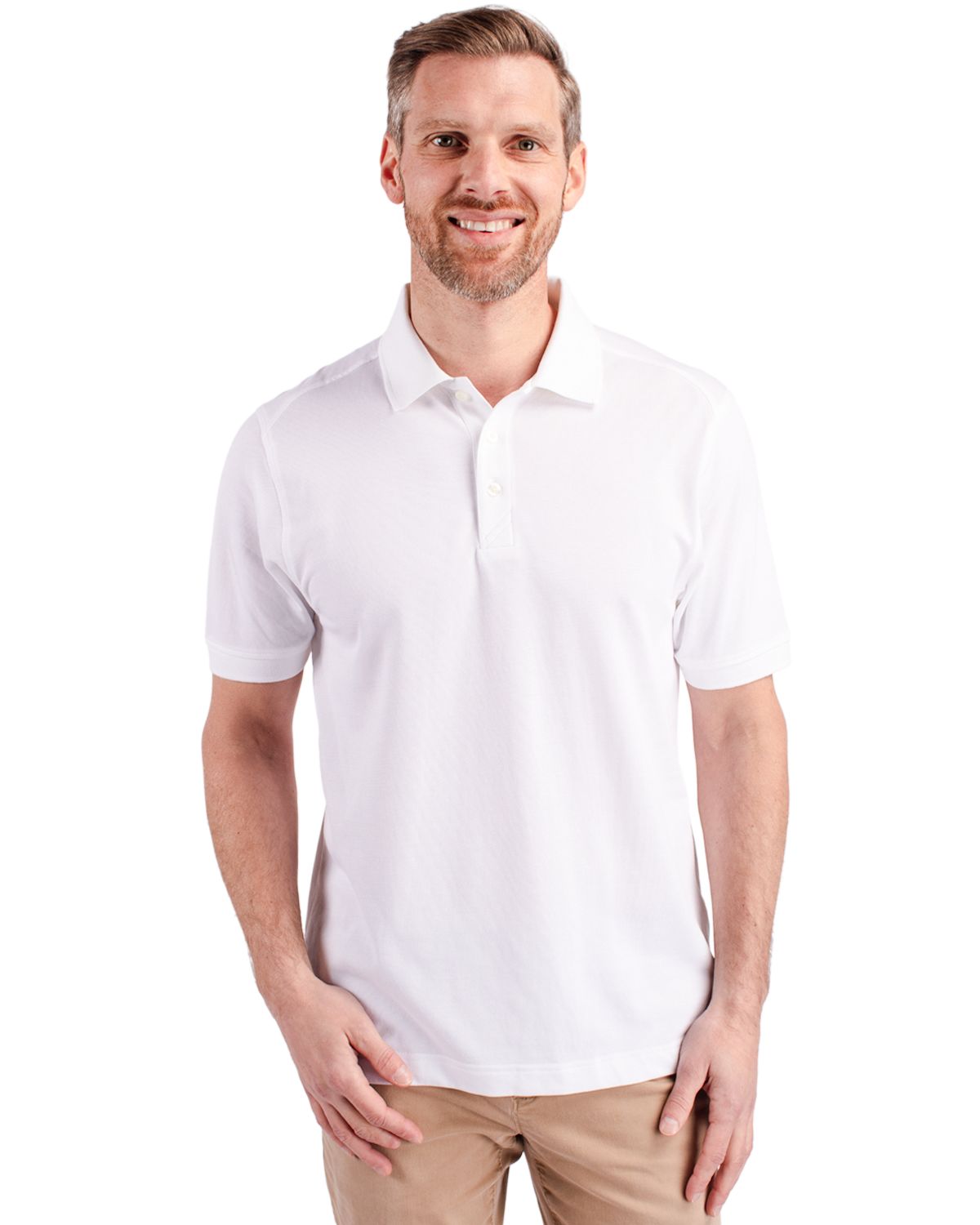 Cutter & Buck Advantage Recycled Cotton-Blend PiqueMensPolo - MCK09321