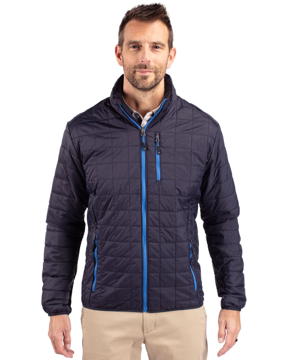 Cutter & Buck Rainier Recycled Insulated Puffer Mens Full Zip Jacket - MCO00018