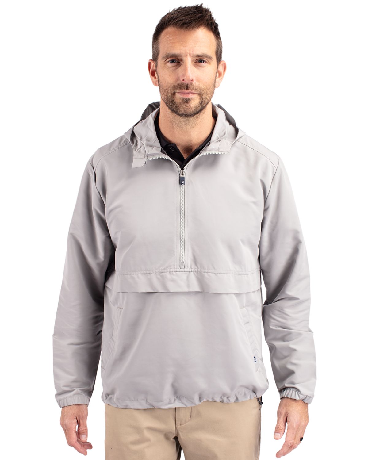 Cutter & Buck Charter Recycled PackableMensHalf Zip Anorak Jacket - MCO00074