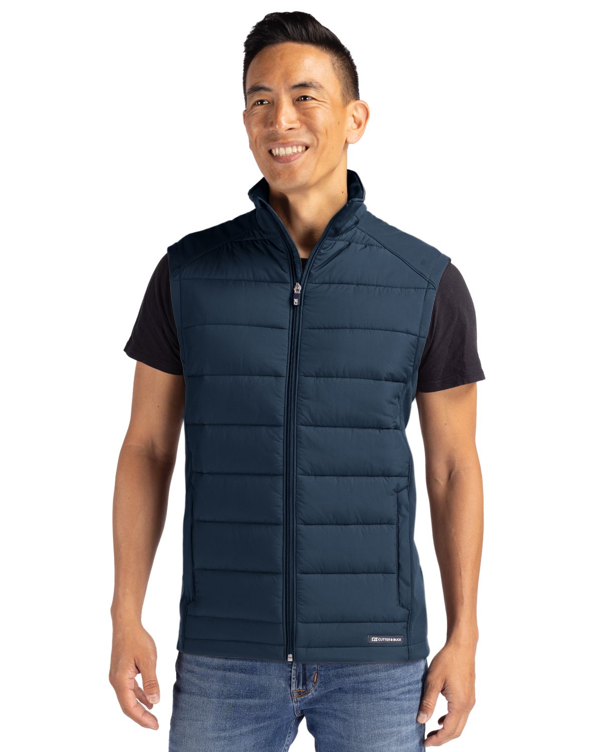 Cutter & Buck Evoke RecycledHoneycombFleeceMensHybrid Full Zip Vest - MCO00076
