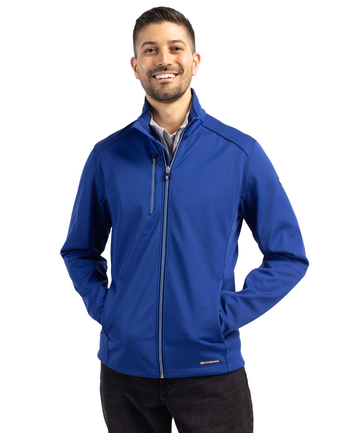 Cutter & Buck Evoke RecycledHoneycombFleeceMensFull Zip Jacket - MCO00078