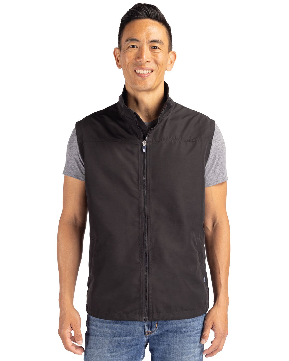 Cutter & Buck Charter Recycled PackableMensBig & Tall Full Zip Vest - BCO00083