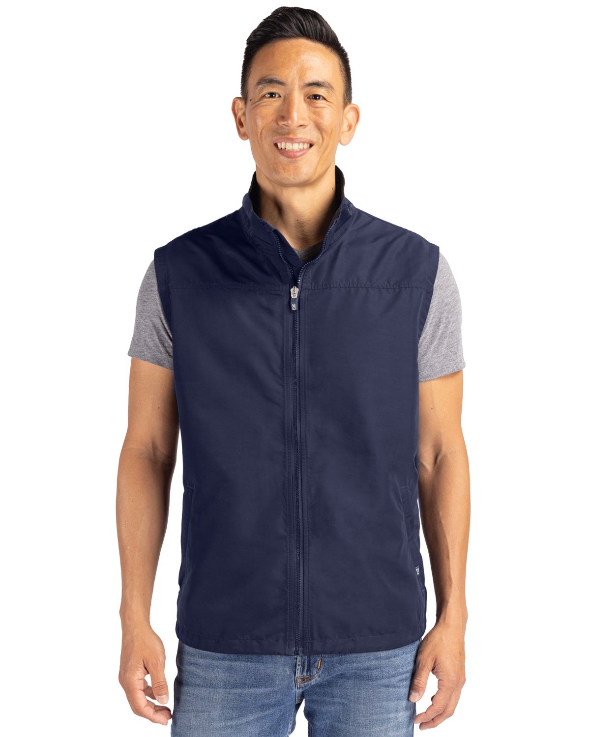 Cutter & Buck Charter Recycled PackableMensBig & Tall Full Zip Vest - BCO00083
