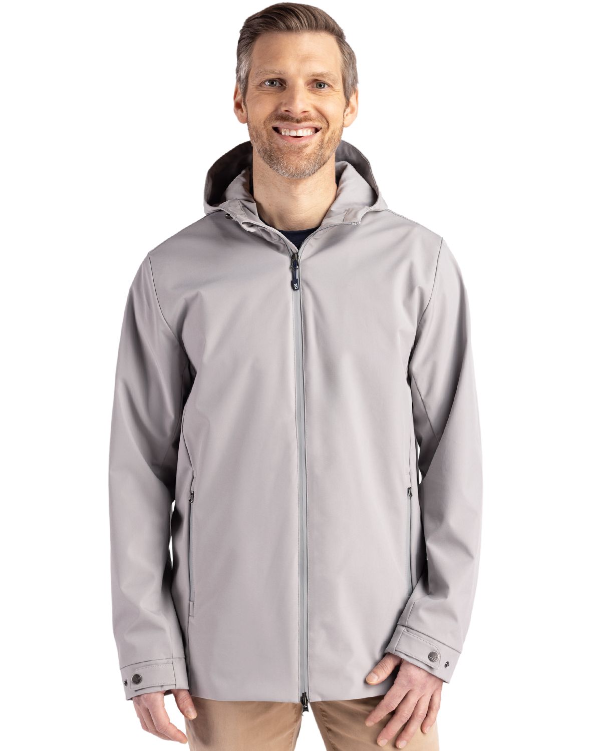 Cutter & Buck Camano Recycled Everyday Stretch Water Resistant Mens Full Zip Jacket - MCO00096