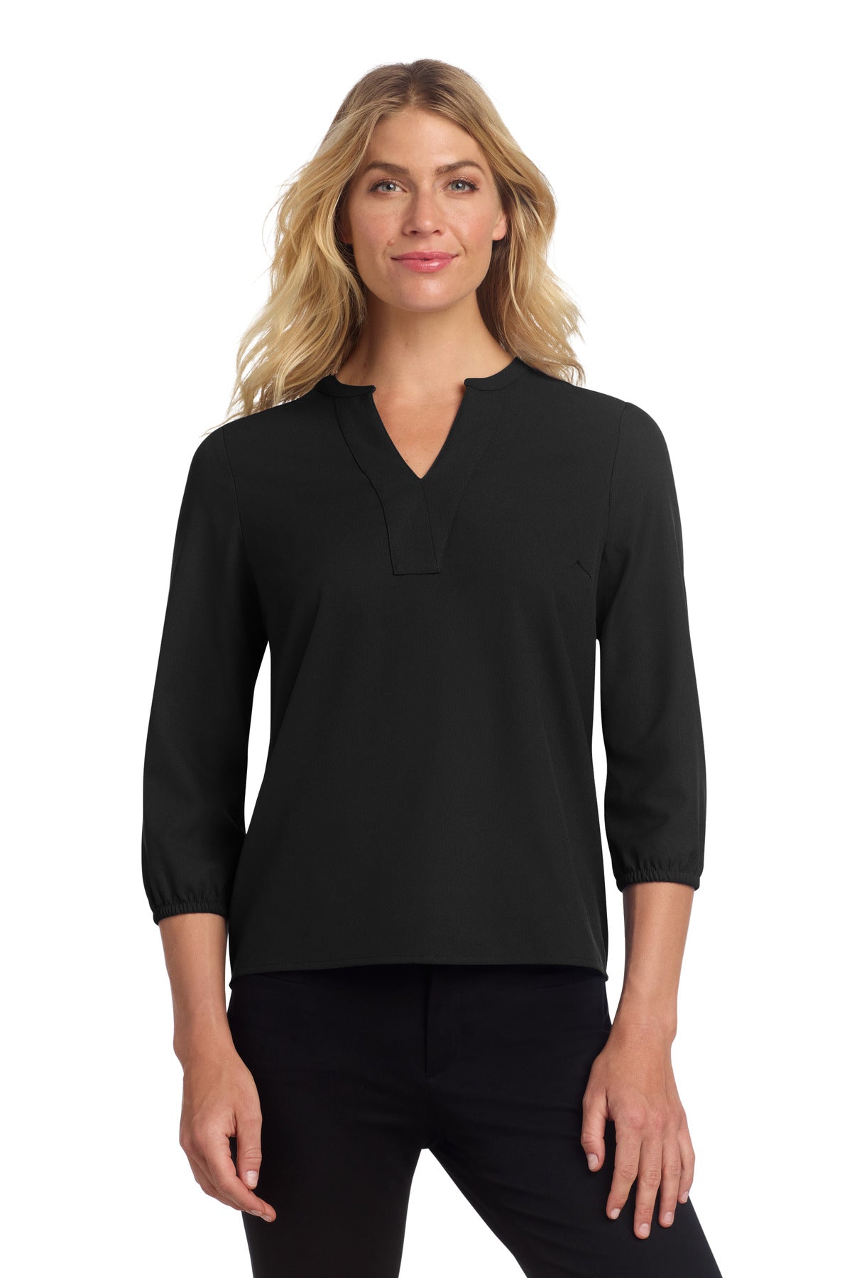 Mercer+Mettle ®  Women's Stretch Crepe 3/4-Sleeve Blouse MM2011