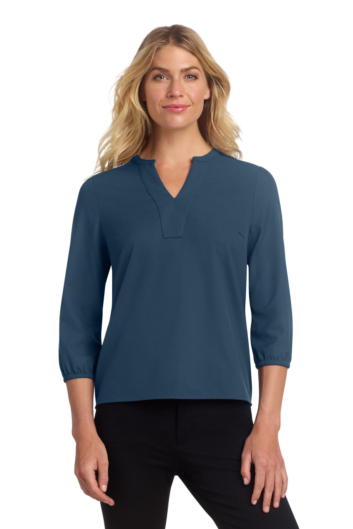 Mercer+Mettle ®  Women's Stretch Crepe 3/4-Sleeve Blouse MM2011