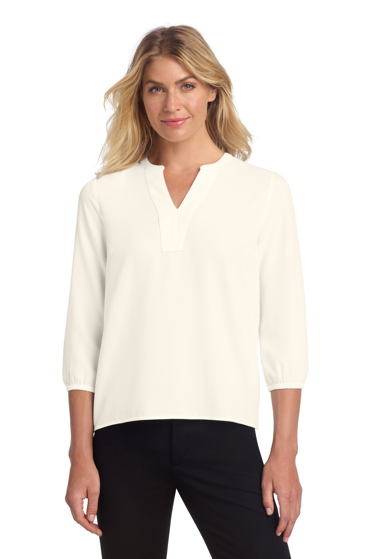 Mercer+Mettle ®  Women's Stretch Crepe 3/4-Sleeve Blouse MM2011
