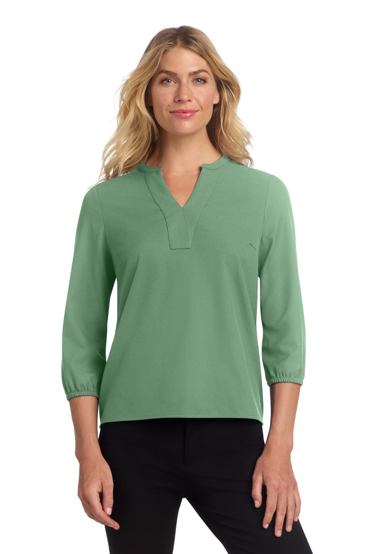 Mercer+Mettle ®  Women's Stretch Crepe 3/4-Sleeve Blouse MM2011
