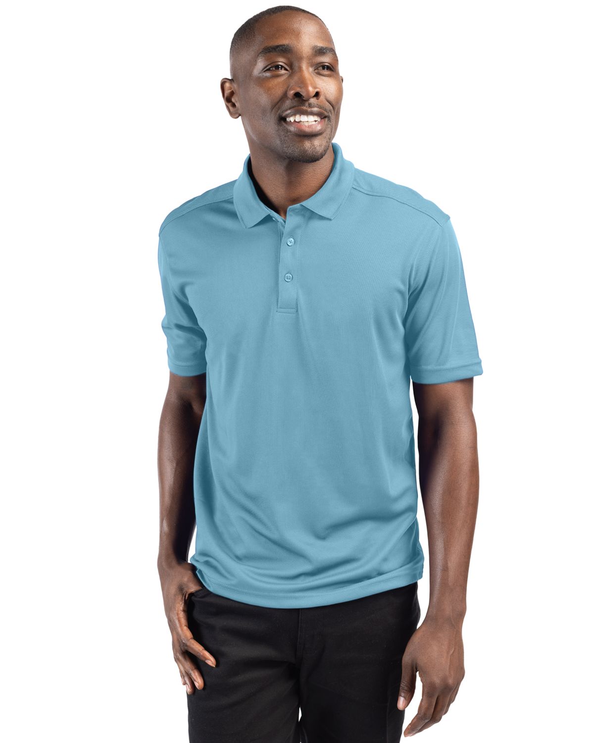 Clique Spin Solution-dyed Performance Pique Mens Polo - MQK00075