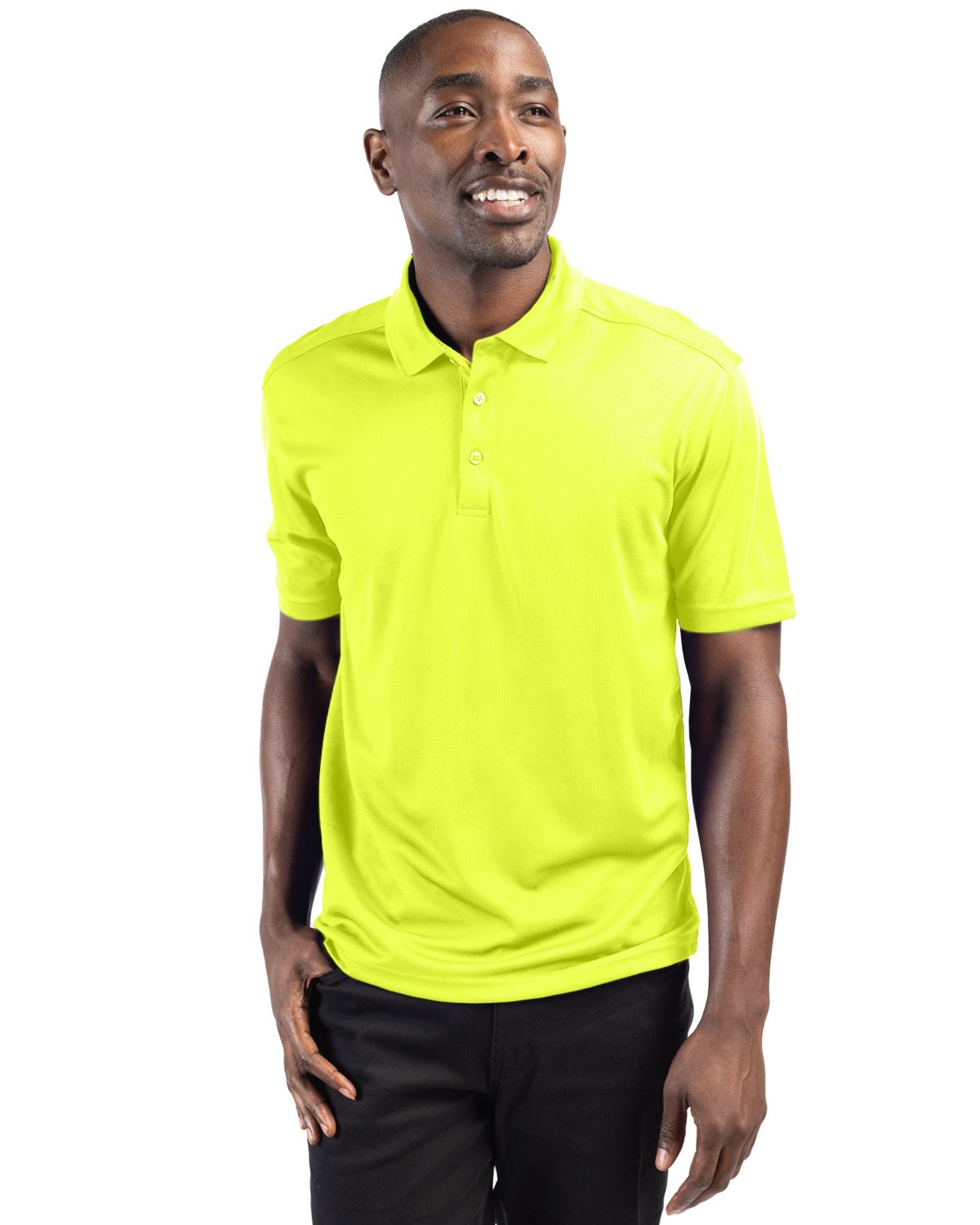 Clique Spin Solution-dyed Performance Pique Mens Polo - MQK00075