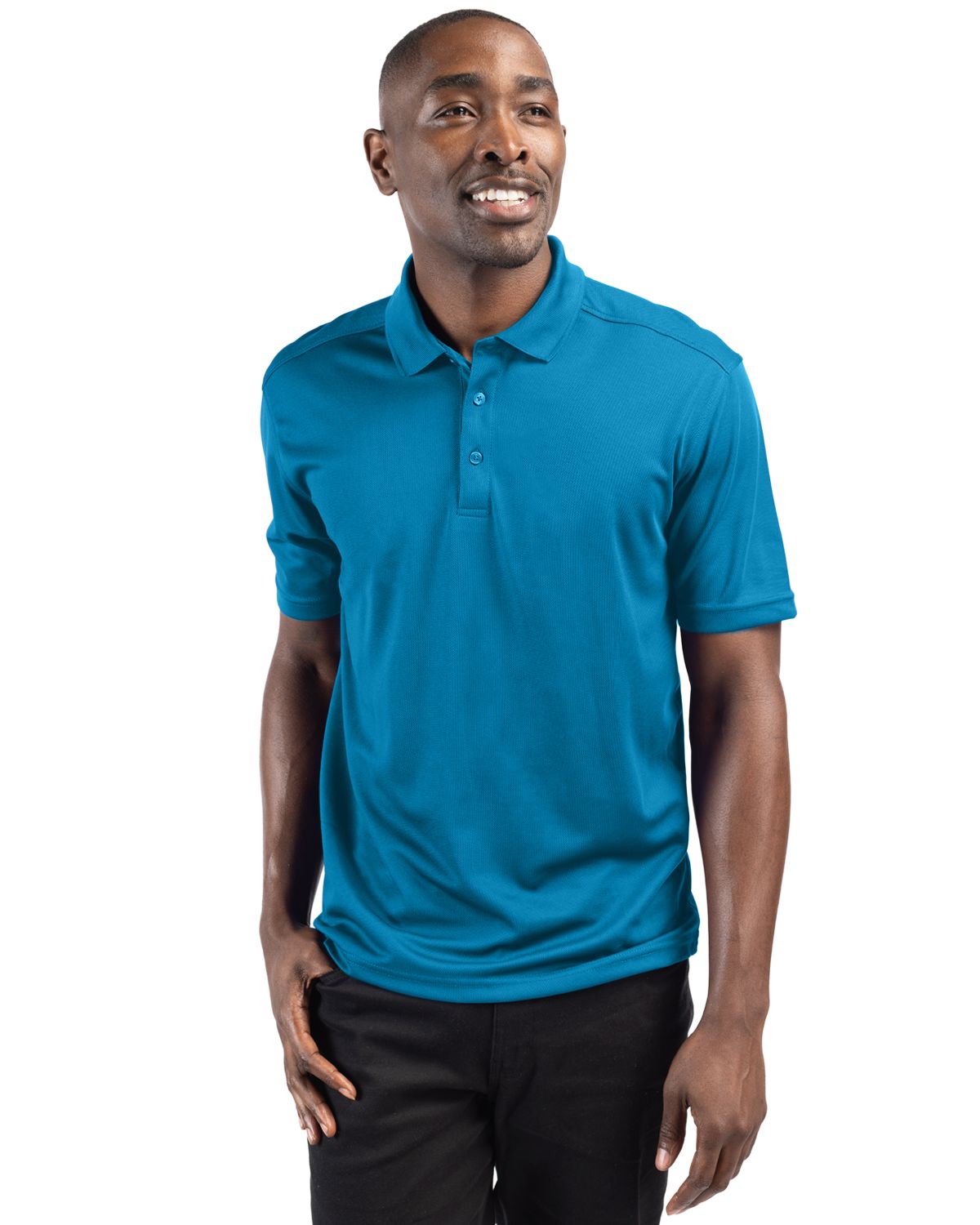 Clique Spin Solution-dyed Performance Pique Mens Polo - MQK00075