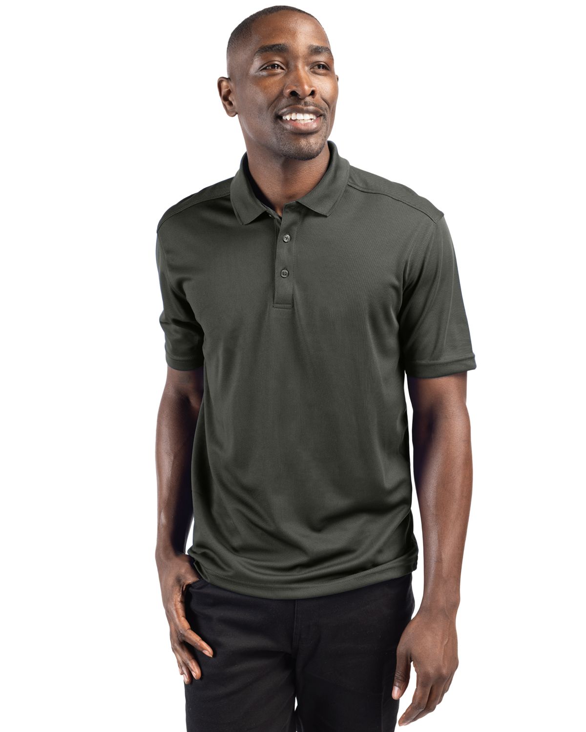 Clique Spin Solution-dyed Performance Pique Mens Polo - MQK00075