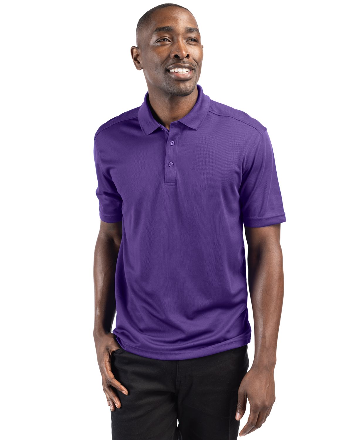 Clique Spin Solution-dyed Performance Pique Mens Polo - MQK00075