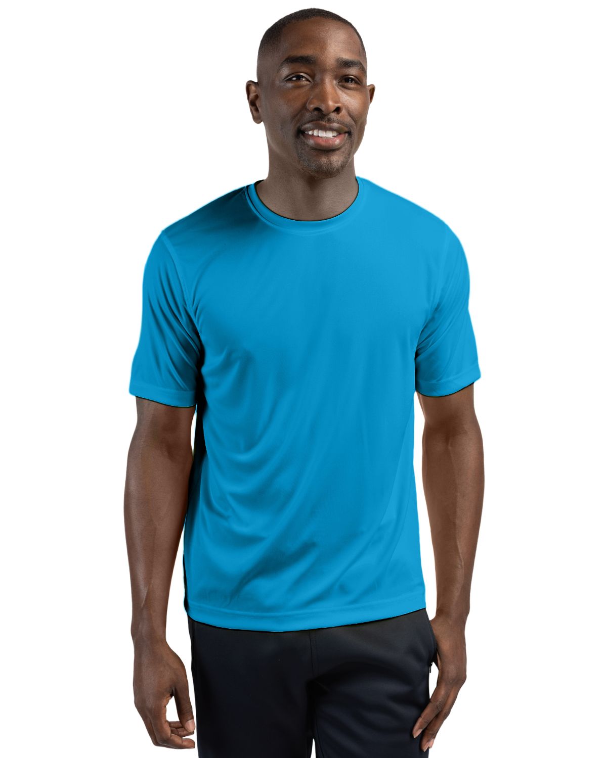 Clique Spin Solution-dyed Performance Jersey Mens Short Sleeve Tee - MQK00076