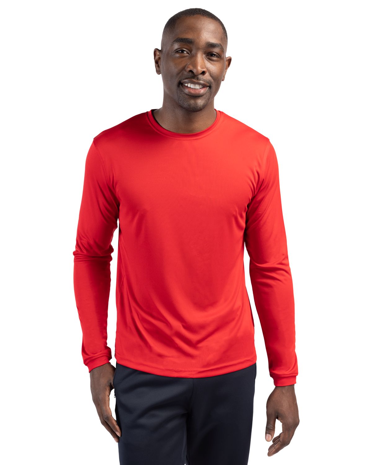 Clique Spin Solution-dyed Performance Jersey Mens Long Sleeve Tee - MQK00078