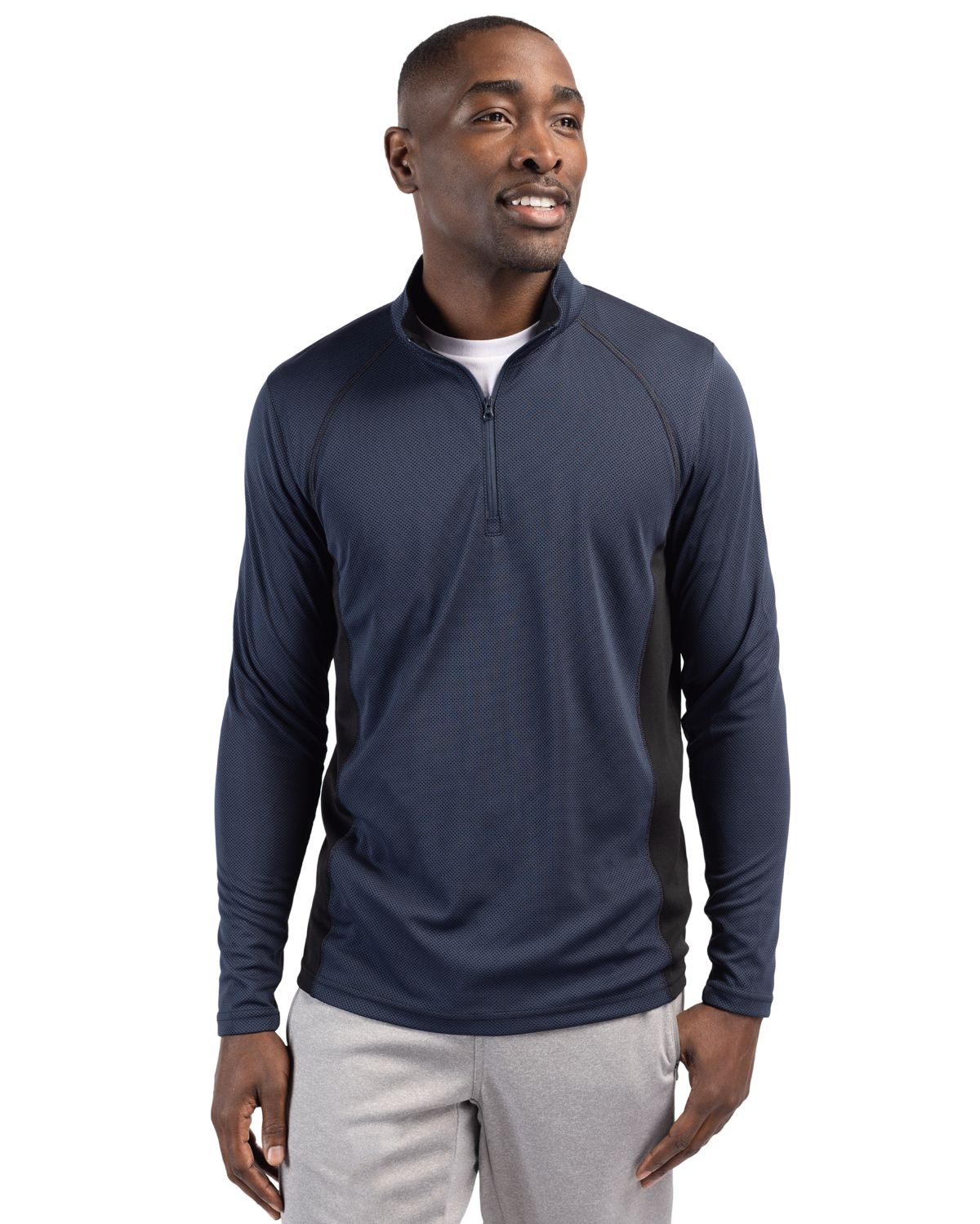 Clique Ice Pique Colorblock Tech Mens Half Zip - MQK00100