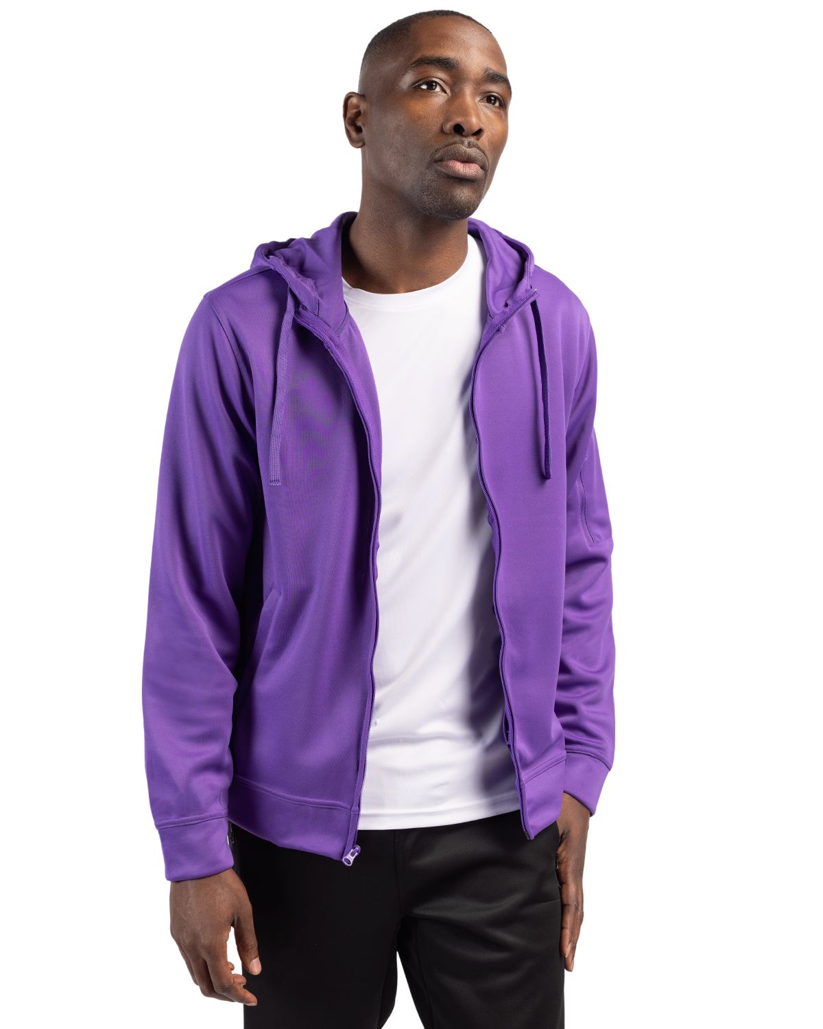 Clique Lift Solution-dyed Performance Unisex Full Zip Hooded Sweatshirt - MQK00103