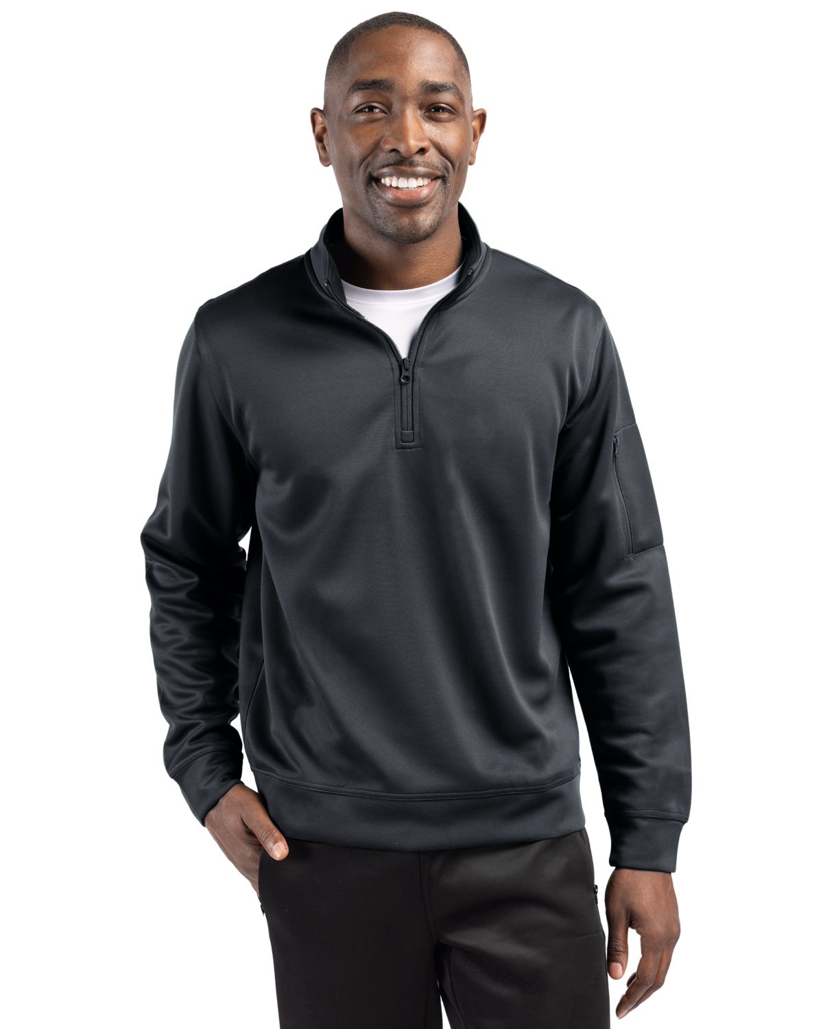 Clique Lift Solution-dyed Performance Unisex Half Zip Sweatshirt - MQK00110