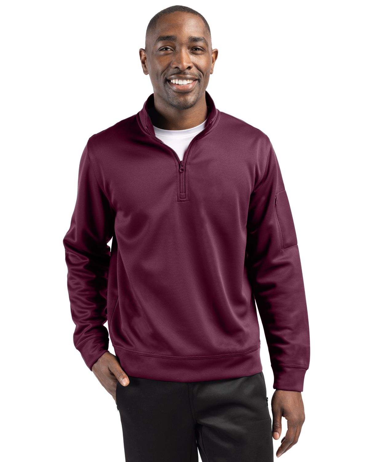 Clique Lift Solution-dyed Performance Unisex Half Zip Sweatshirt - MQK00110