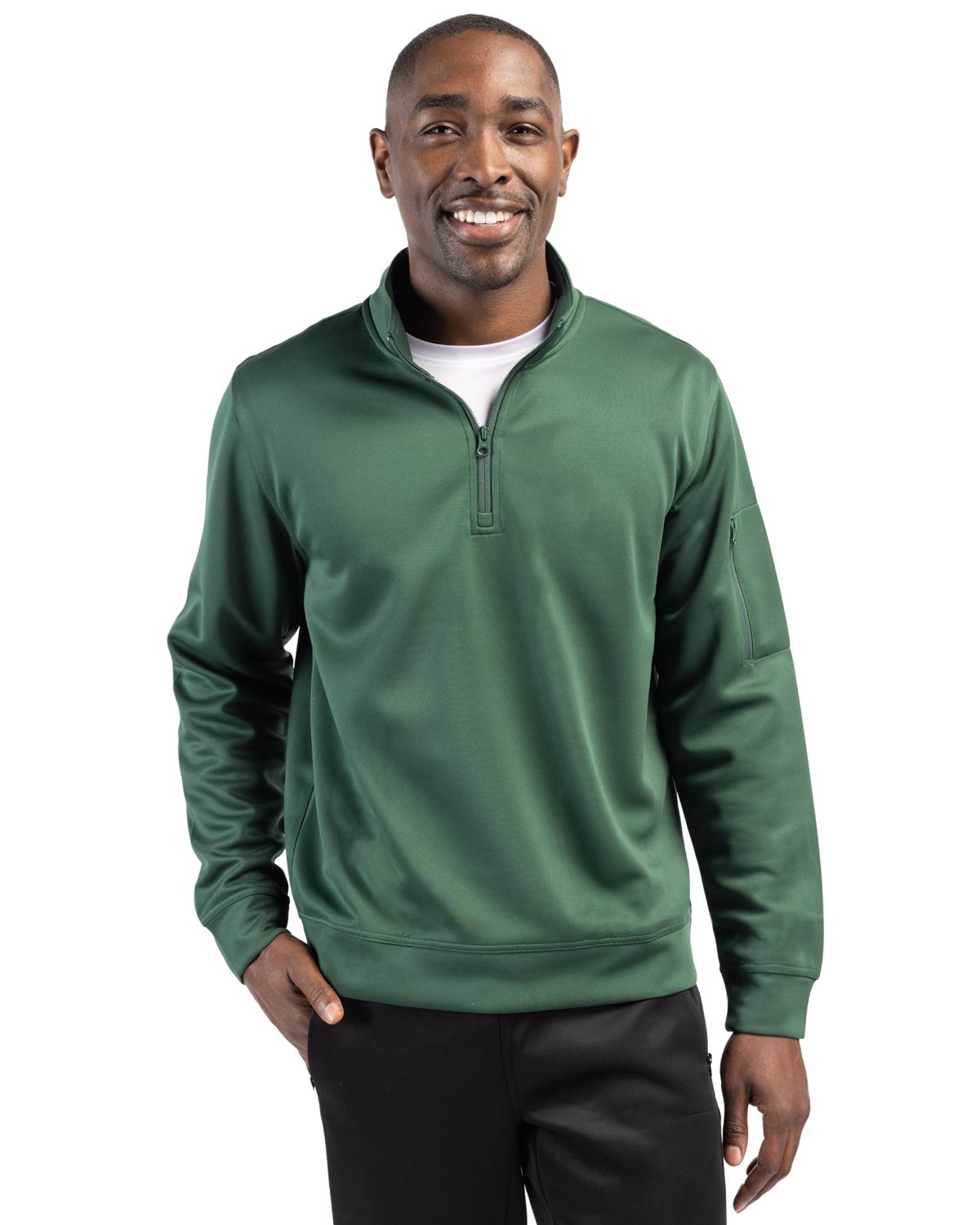 Clique Lift Solution-dyed Performance Unisex Half Zip Sweatshirt - MQK00110