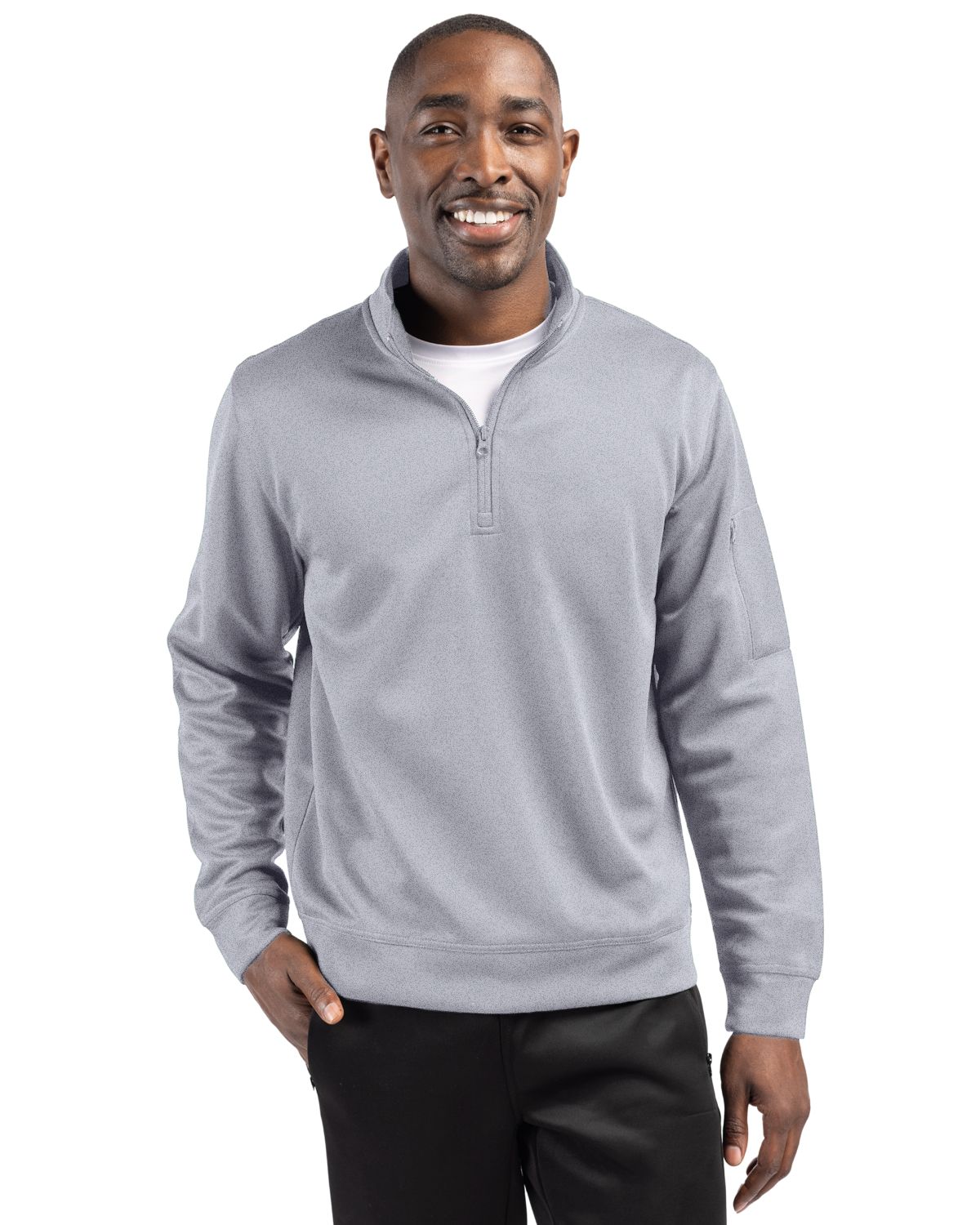 Clique Lift Solution-dyed Performance Unisex Half Zip Sweatshirt - MQK00110