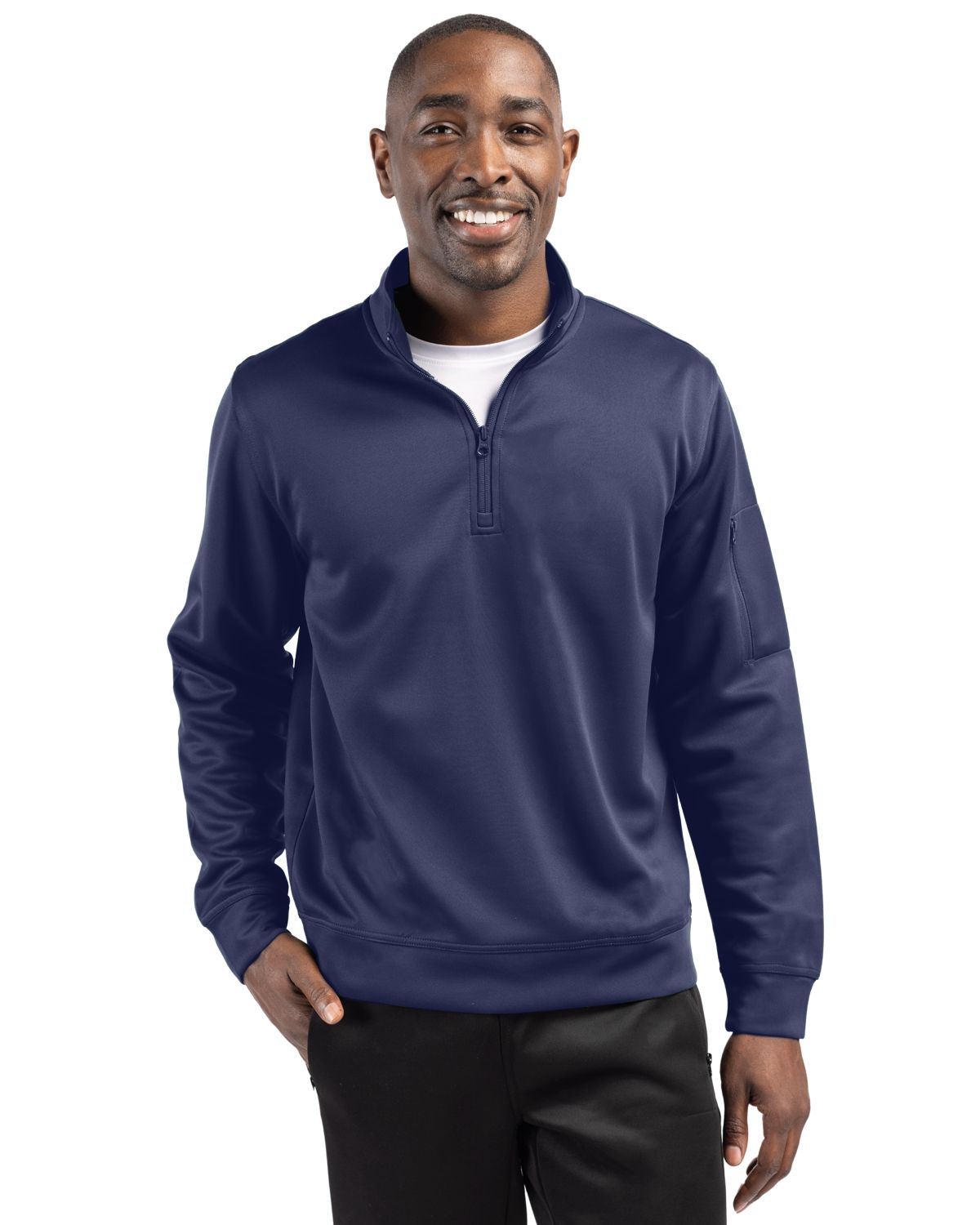Clique Lift Solution-dyed Performance Unisex Half Zip Sweatshirt - MQK00110