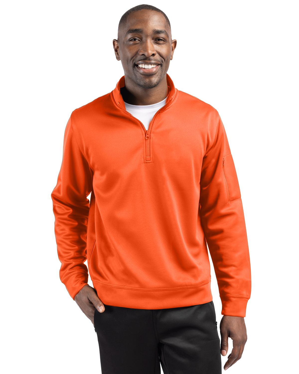Clique Lift Solution-dyed Performance Unisex Half Zip Sweatshirt - MQK00110