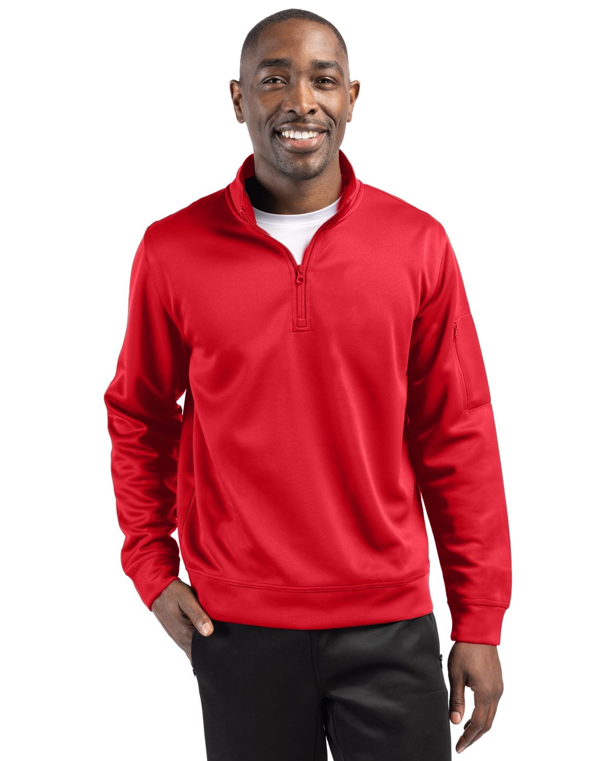 Clique Lift Solution-dyed Performance Unisex Half Zip Sweatshirt - MQK00110