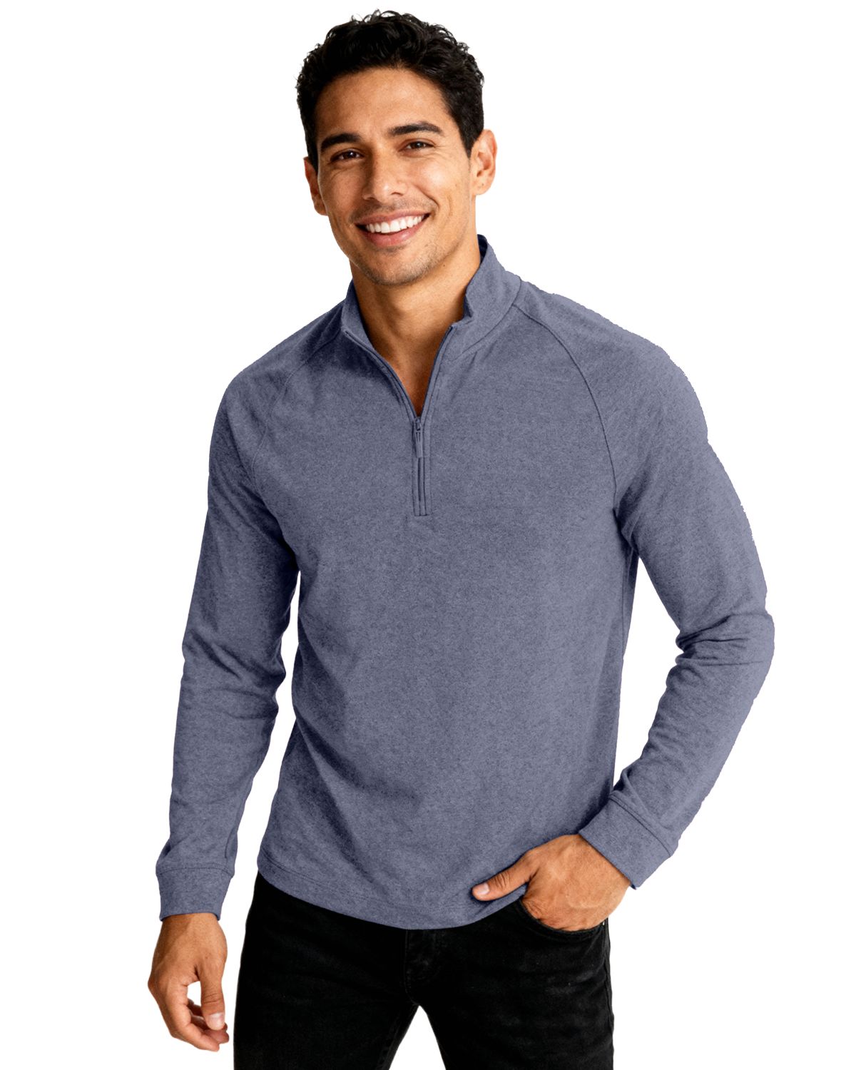 Clique Dash Recycled Mens Quarter Zip Sweatshirt - MQK00120