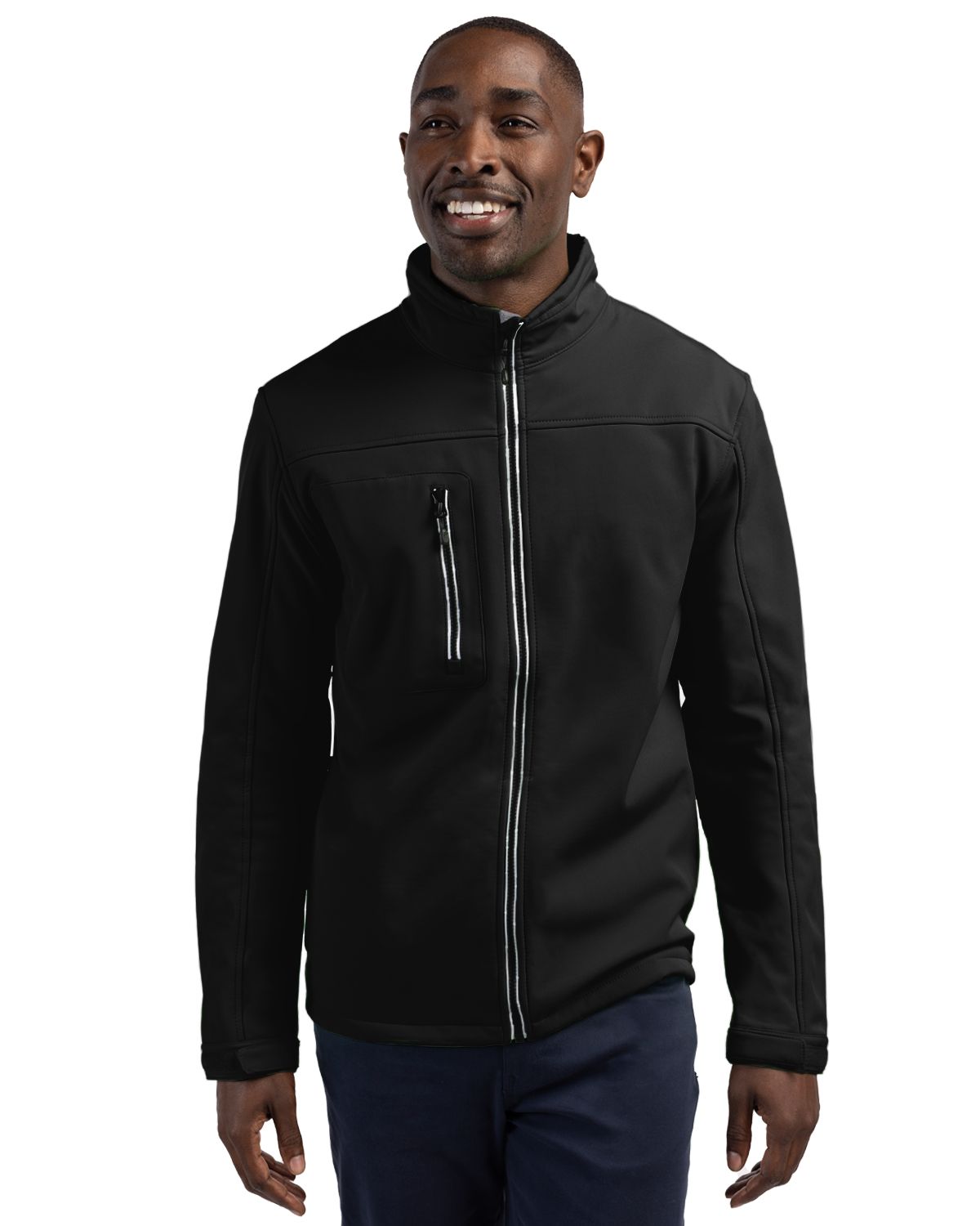 Clique Telemark Recycled Stretch Softshell Mens Full Zip Jacket - MQO00055
