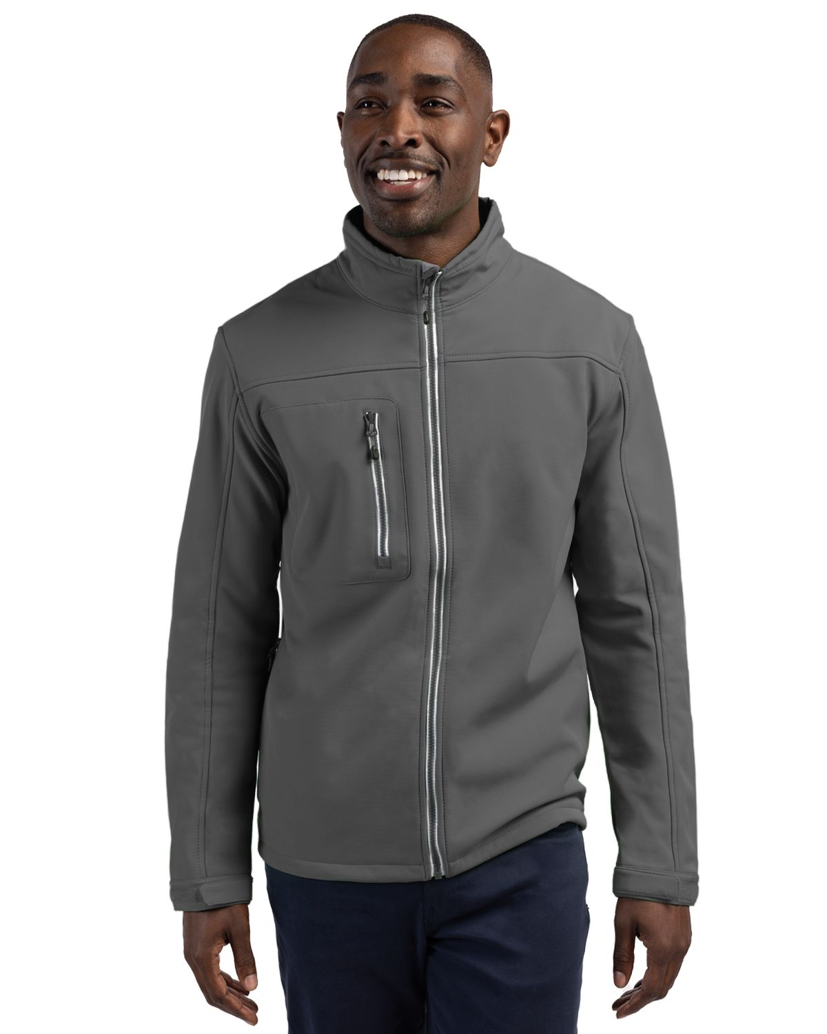 Clique Telemark Recycled Stretch Softshell Mens Full Zip Jacket - MQO00055