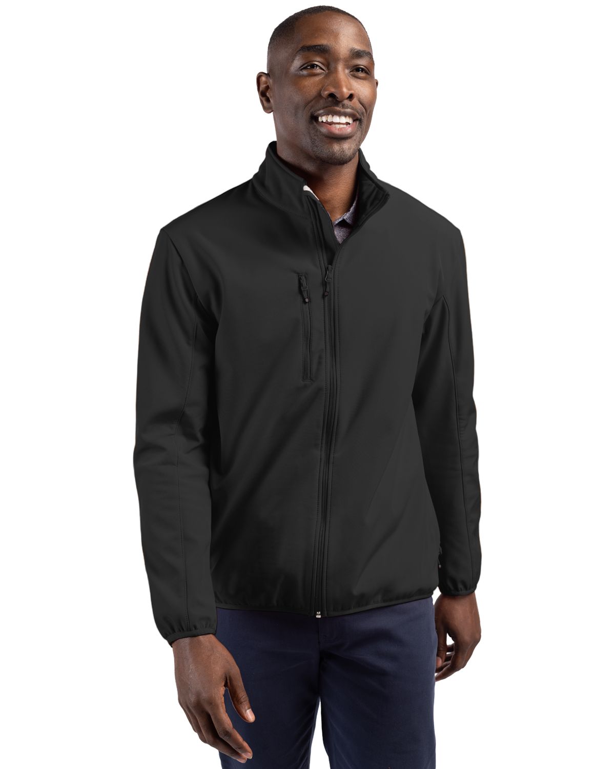 Clique Trail Recycled Stretch Softshell Mens Full Zip Jacket - MQO00065