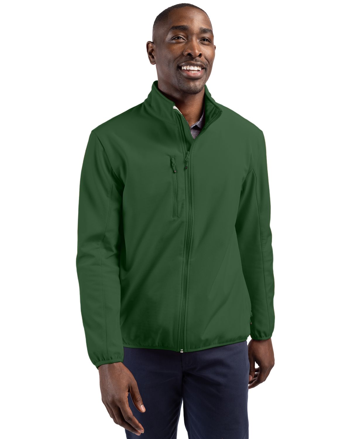 Clique Trail Recycled Stretch Softshell Mens Full Zip Jacket - MQO00065