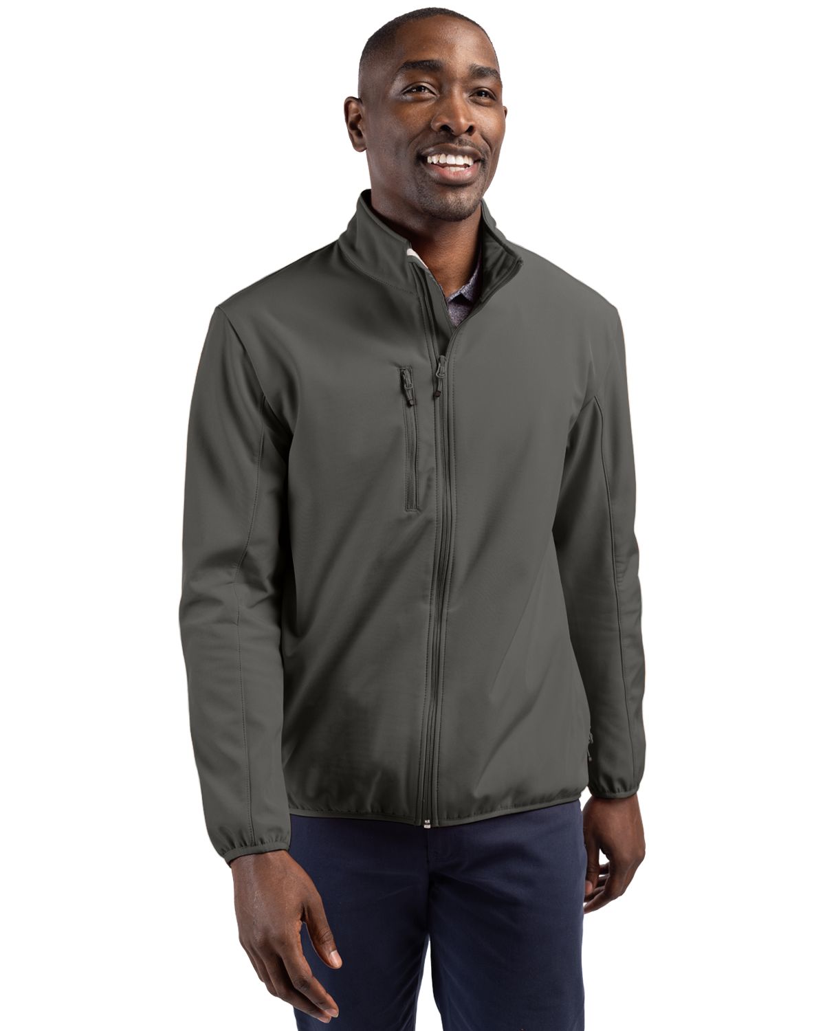 Clique Trail Recycled Stretch Softshell Mens Full Zip Jacket - MQO00065