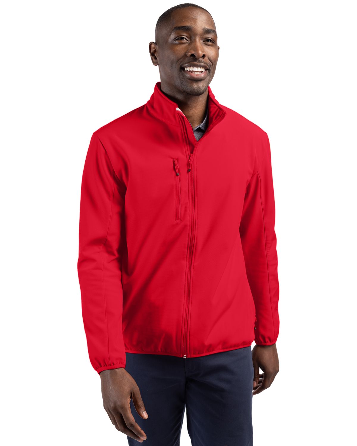 Clique Trail Recycled Stretch Softshell Mens Full Zip Jacket - MQO00065